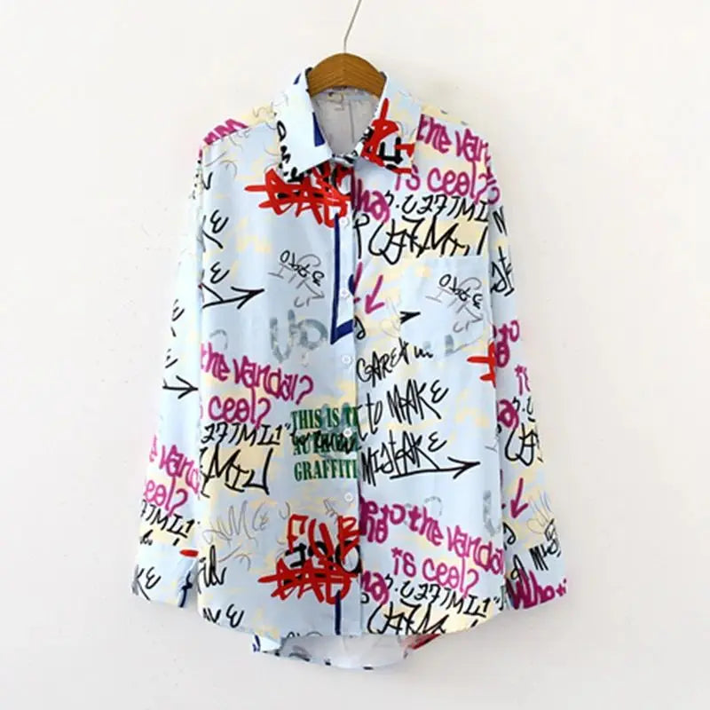 Damesblouse Elegante Drukpatroon Bloemenprint