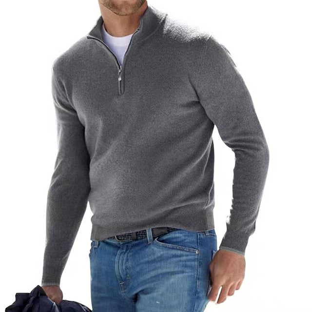 Herenpullover V-hals Klassieke Stijl