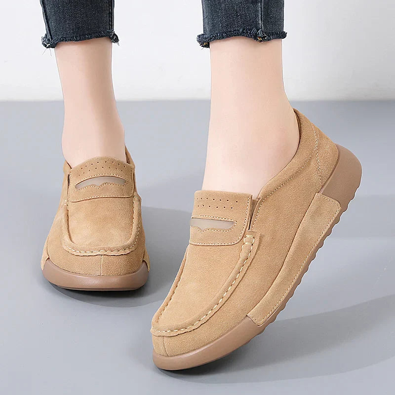 Lente Sneakers Comfortabel Blauw Gevoerde Flats - StudioMarella