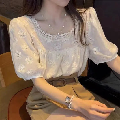 Lente Blouse Dames Chiffon Zomerjurk Stijl