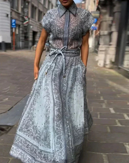 Feestelijke Bloemenprint Riem Set voor Vrouw - StudioMarella