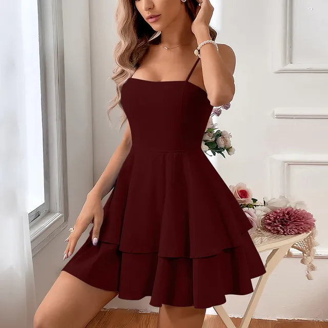Kort jurk voor Dames Zomer Jurk Trendy Rood