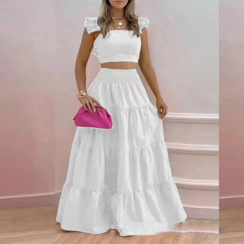 Tweedelige Jurk Elegante Zomerjurk voor Vrouw