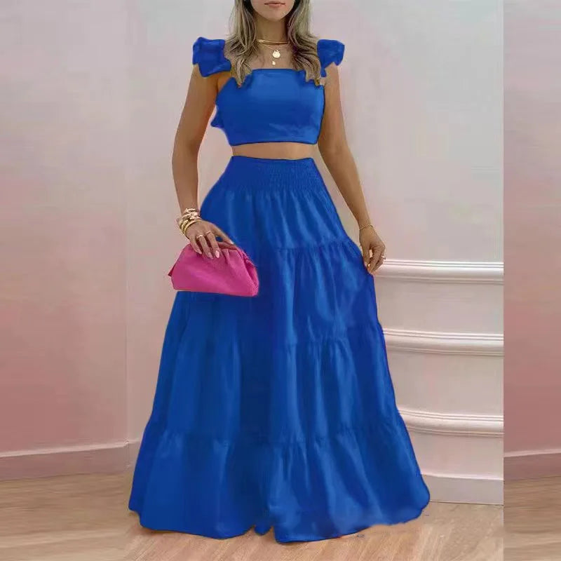 Tweedelige Jurk Elegante Zomerjurk voor Vrouw
