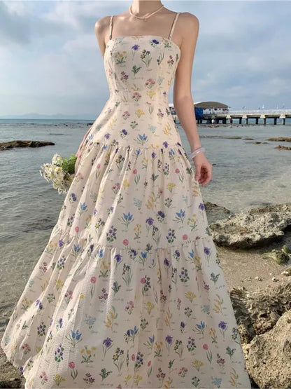 Midi Jurk Bloemenprint Zomerjurk Vrouwelijk Elegant - StudioMarella
