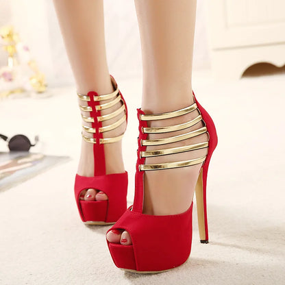 Hoge Hak Sandalen Zomer Trendy Vismond Design
