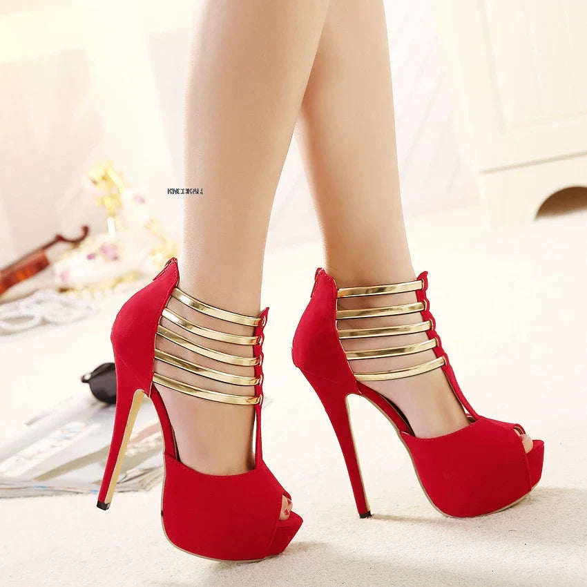 Hoge Hak Sandalen Zomer Trendy Vismond Design