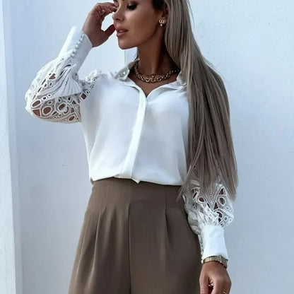 Witte Vrouwen Blouse Sexy Kort Mouw