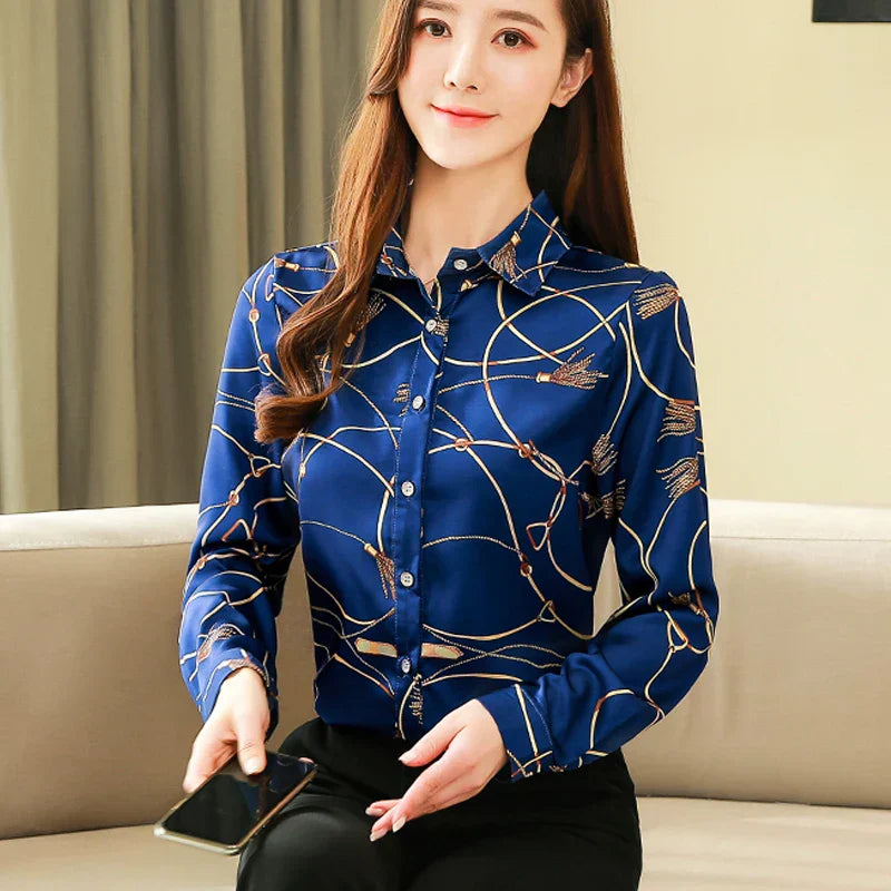 Zijde Blouse voor Vrouwen Elegante Stijl