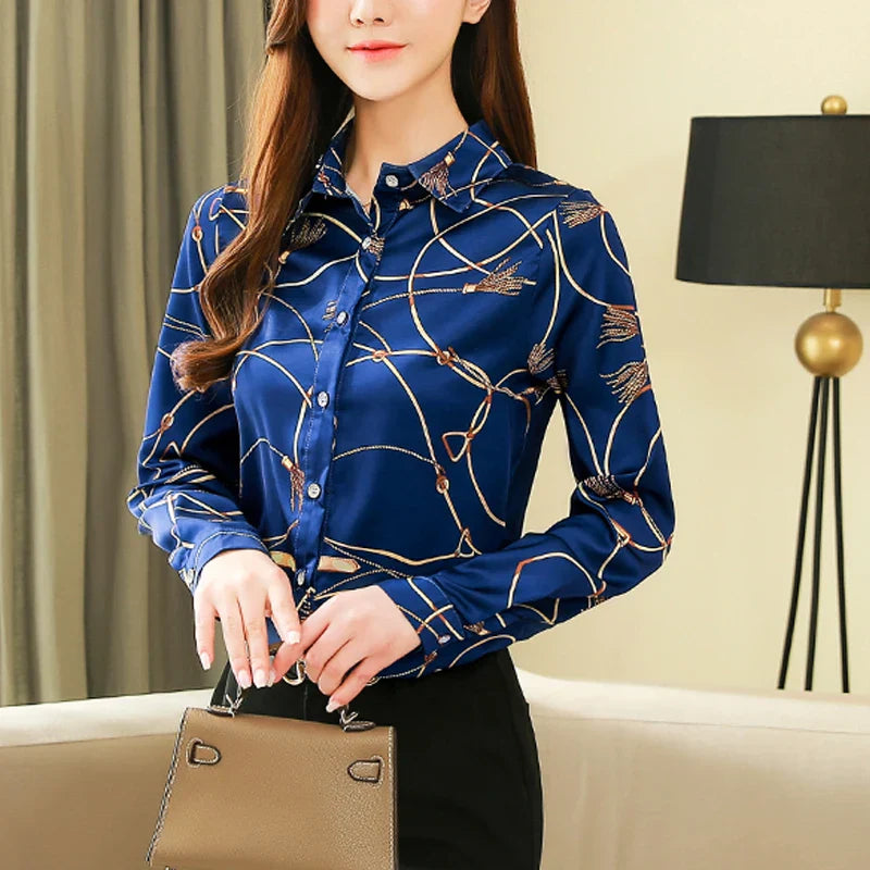 Zijde Blouse voor Vrouwen Elegante Stijl
