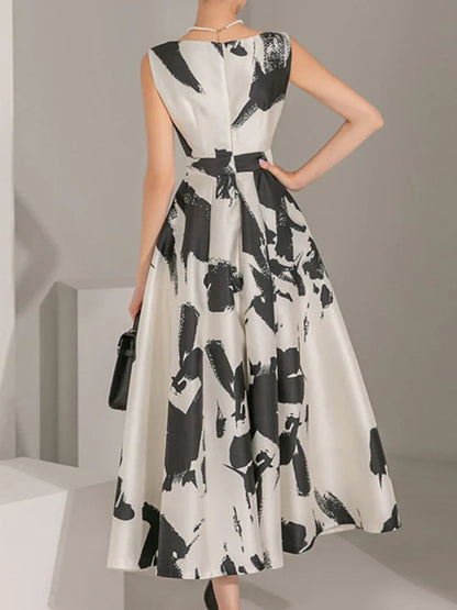 Zomerjurk Midi Chique Jurk met Print