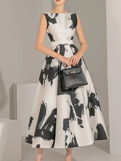 Zomerjurk Midi Chique Jurk met Print