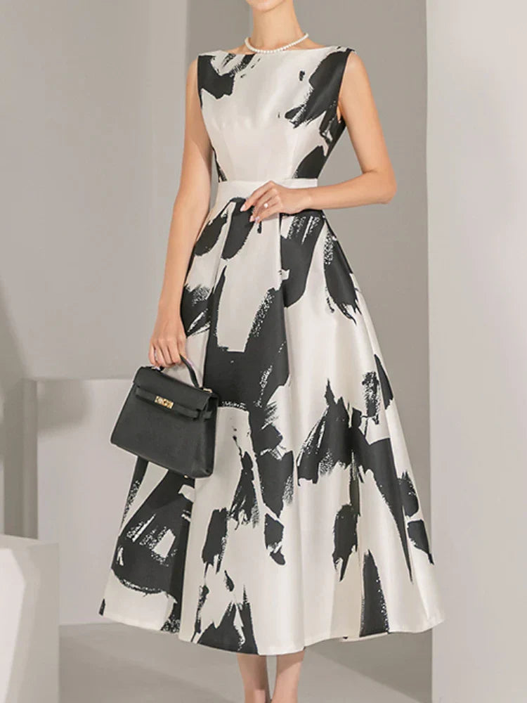 Zomerjurk Midi Chique Jurk met Print