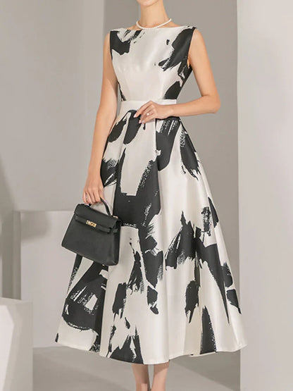 Zomerjurk Midi Chique Jurk met Print