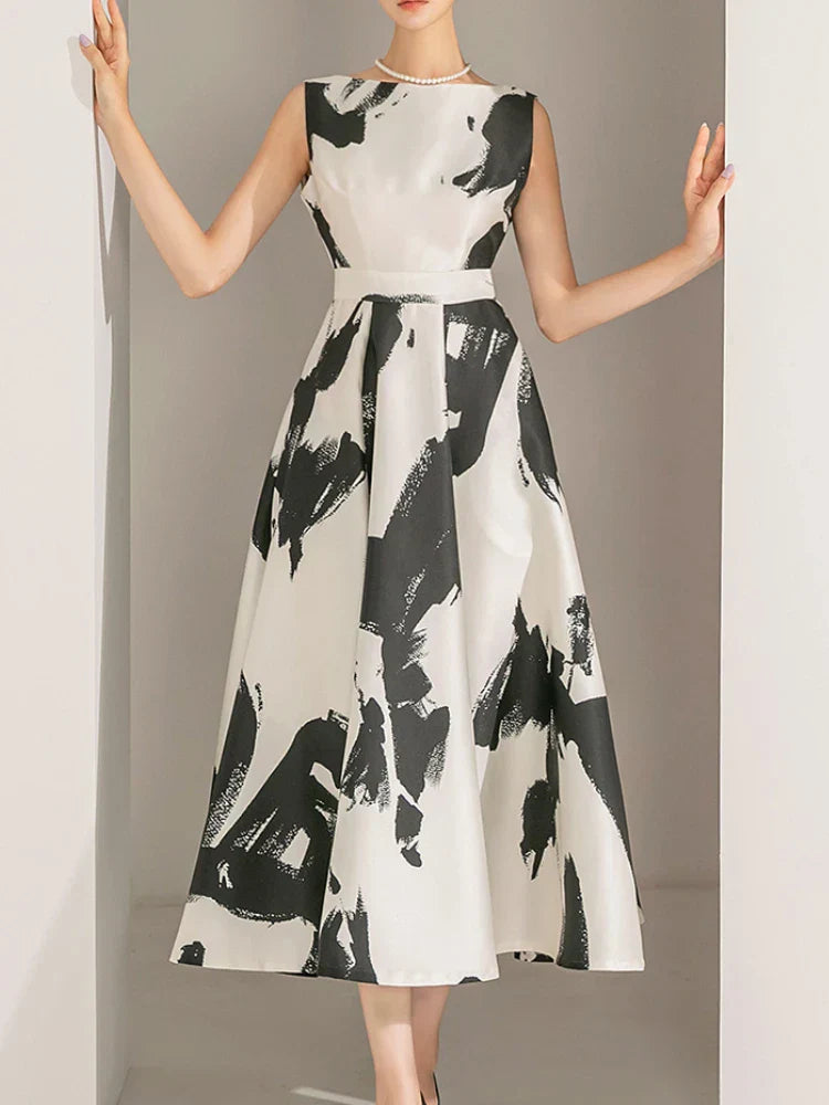 Zomerjurk Midi Chique Jurk met Print