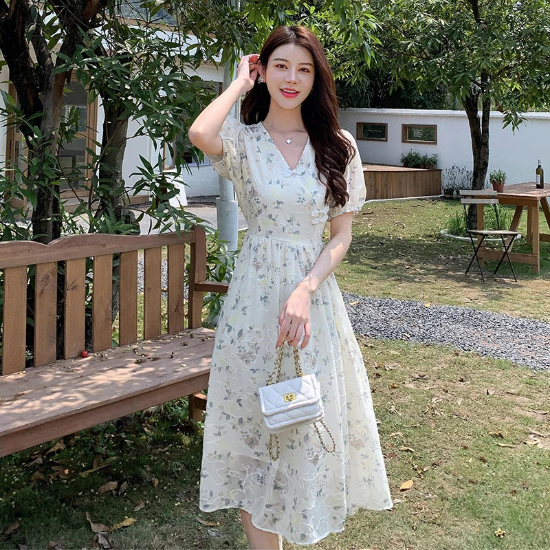 Zomerjurk Chiffon Fee Jurk voor Vrouw Lente Zomer