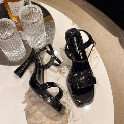 Hoge Hak Sandalen voor Vrouwen met Enkelband Zomer