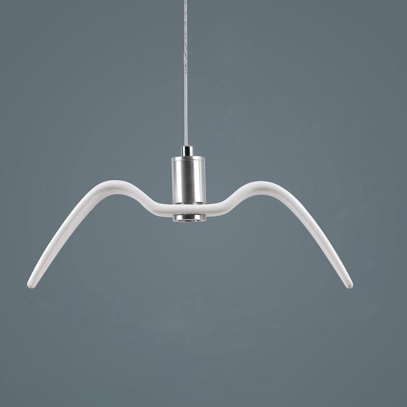 Hanglamp LED Vogeldesign Resin Aluminium Wit Zwart 3000K 4000K 6000K Woonkamer Pendellamp Minimalistisch Organisch Plafondlamp