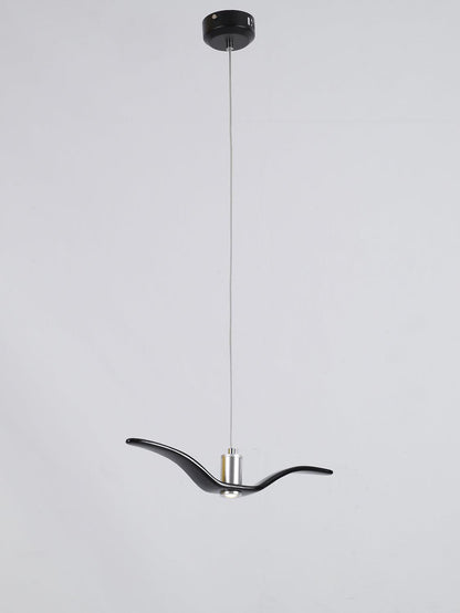 Hanglamp LED Vogeldesign Resin Aluminium Wit Zwart 3000K 4000K 6000K Woonkamer Pendellamp Minimalistisch Organisch Plafondlamp