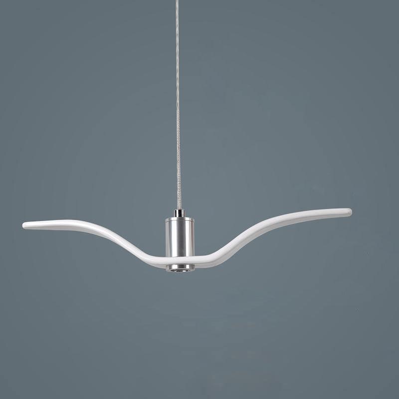Hanglamp LED Vogeldesign Resin Aluminium Wit Zwart 3000K 4000K 6000K Woonkamer Pendellamp Minimalistisch Organisch Plafondlamp