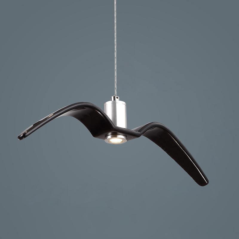 Hanglamp LED Vogeldesign Resin Aluminium Wit Zwart 3000K 4000K 6000K Woonkamer Pendellamp Minimalistisch Organisch Plafondlamp