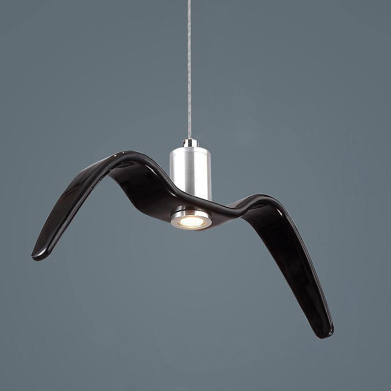Hanglamp LED Vogeldesign Resin Aluminium Wit Zwart 3000K 4000K 6000K Woonkamer Pendellamp Minimalistisch Organisch Plafondlamp