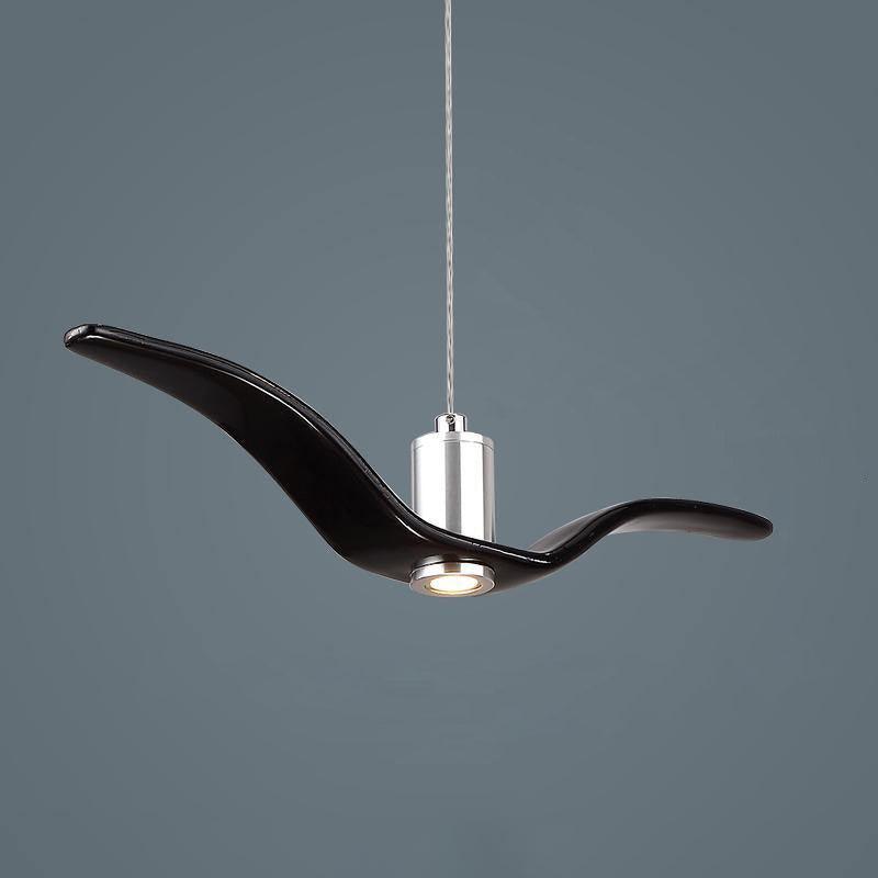 Hanglamp LED Vogeldesign Resin Aluminium Wit Zwart 3000K 4000K 6000K Woonkamer Pendellamp Minimalistisch Organisch Plafondlamp