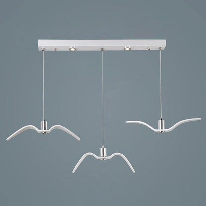 Hanglamp LED Vogeldesign Resin Aluminium Wit Zwart 3000K 4000K 6000K Woonkamer Pendellamp Minimalistisch Organisch Plafondlamp