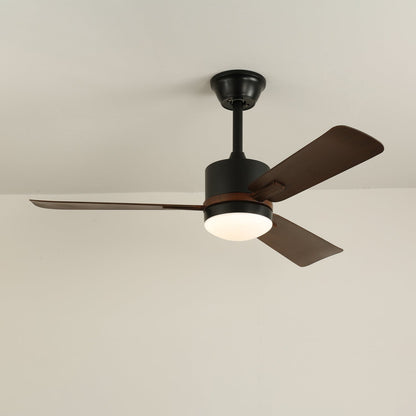 Moderne Plafondventilator met Verlichting — Hout & LED — Afstandsbediening