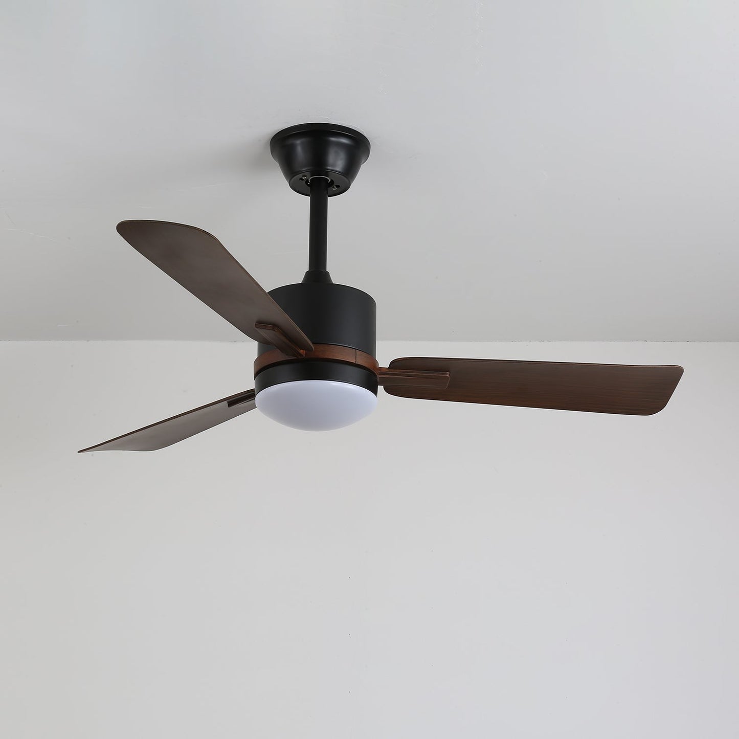 Moderne Plafondventilator met Verlichting — Hout & LED — Afstandsbediening
