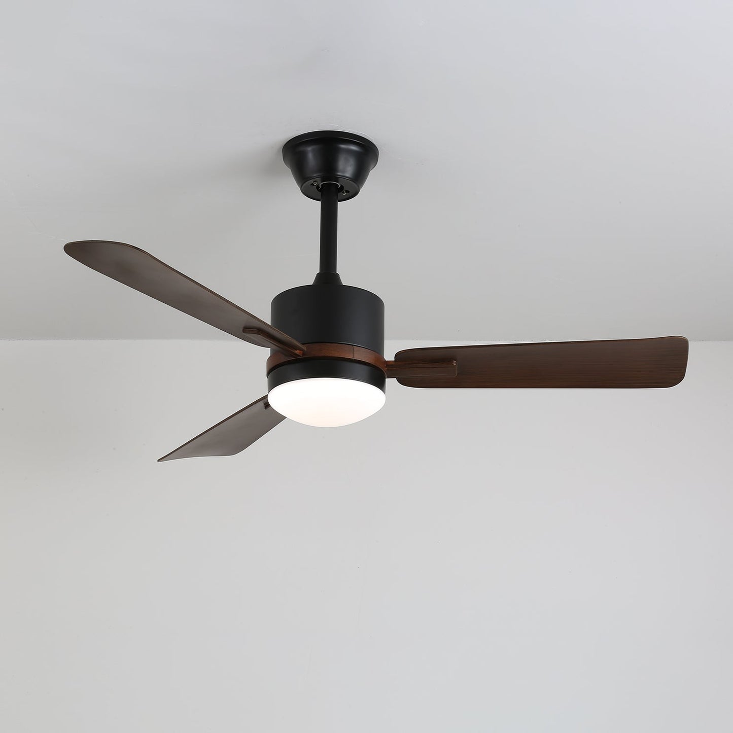 Moderne Plafondventilator met Verlichting — Hout & LED — Afstandsbediening