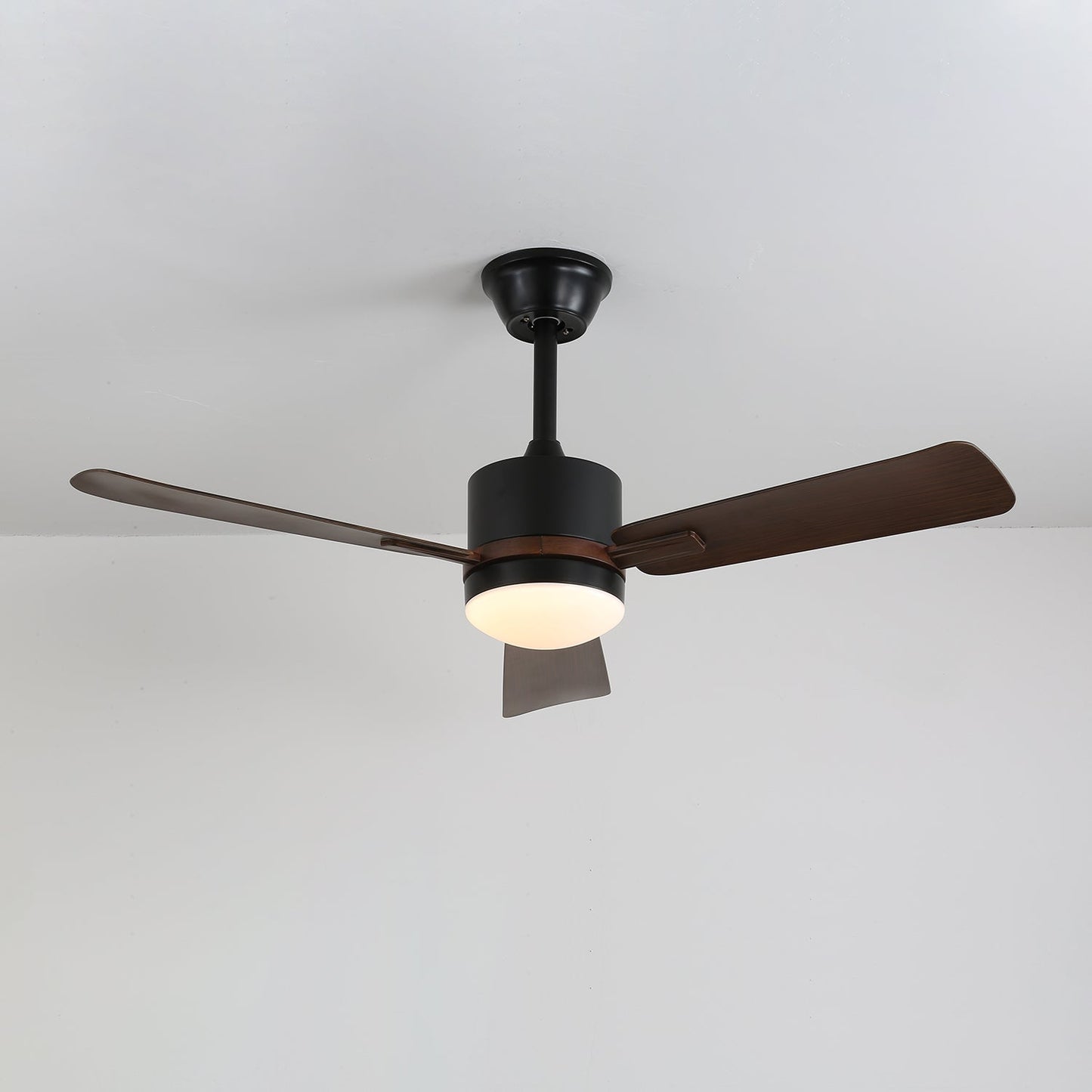 Moderne Plafondventilator met Verlichting — Hout & LED — Afstandsbediening