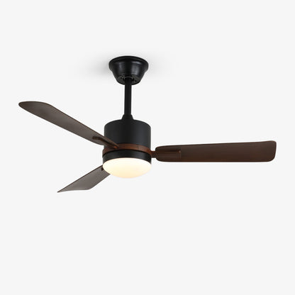 Moderne Plafondventilator met Verlichting — Hout & LED — Afstandsbediening
