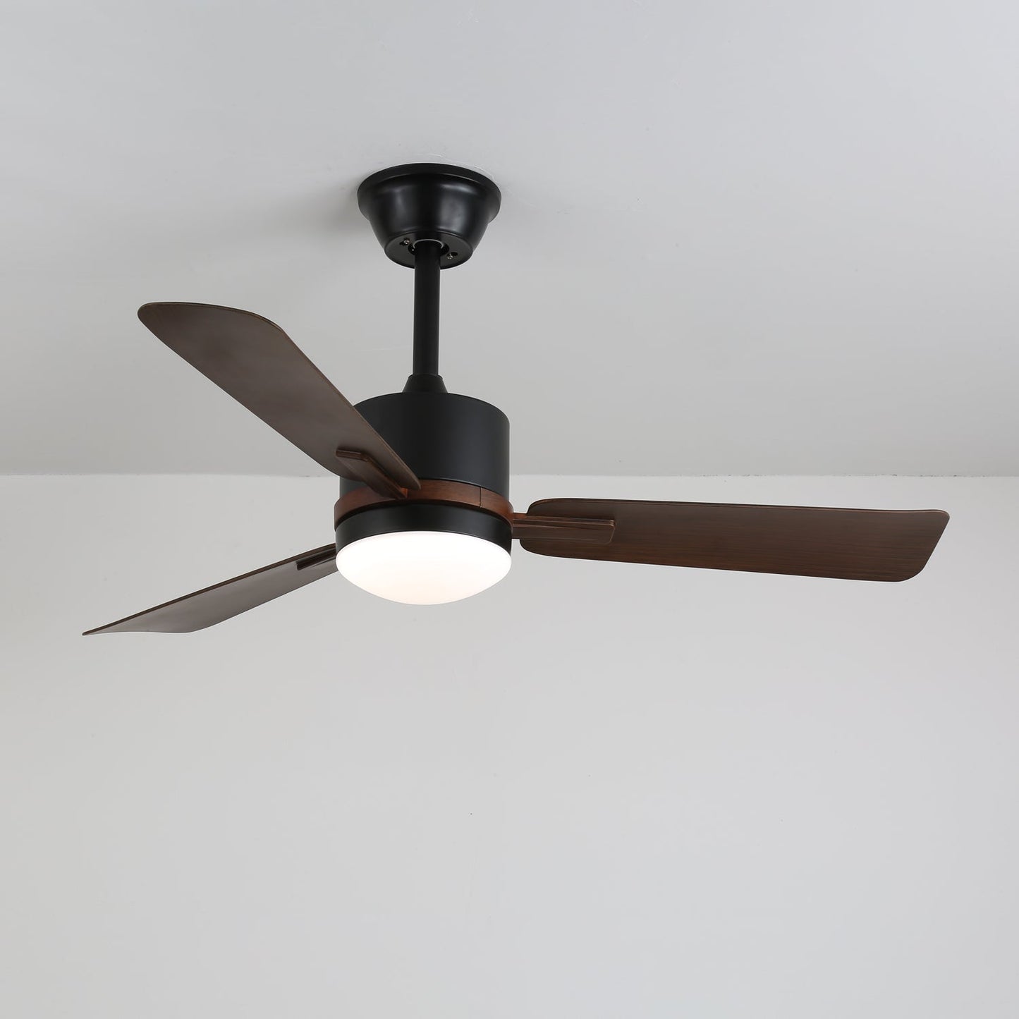 Moderne Plafondventilator met Verlichting — Hout & LED — Afstandsbediening