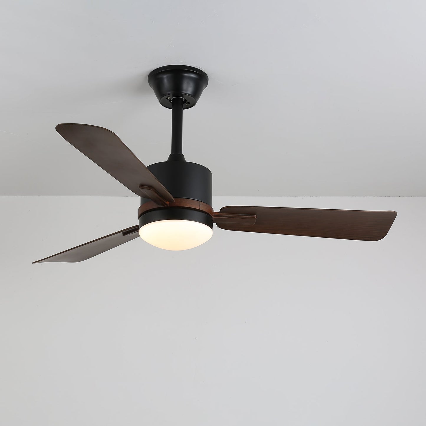 Moderne Plafondventilator met Verlichting — Hout & LED — Afstandsbediening