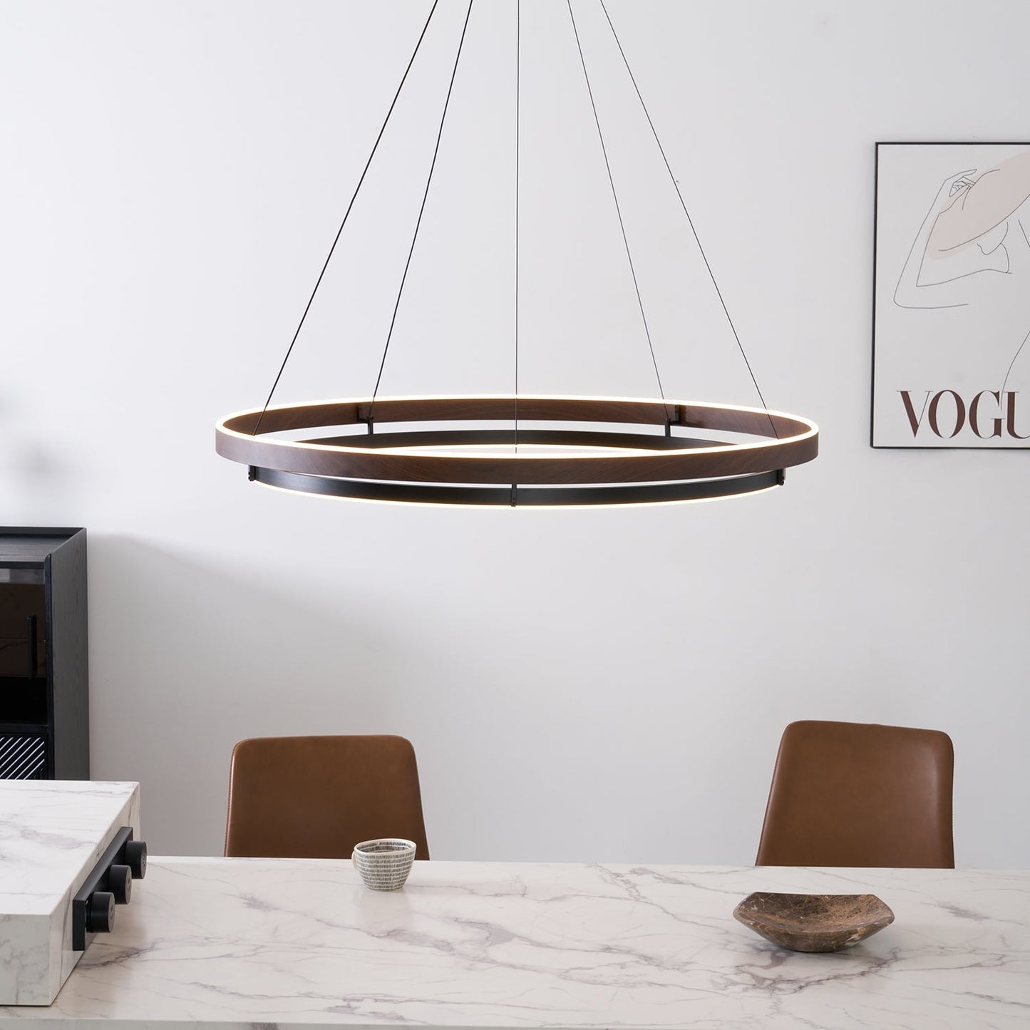 Moderne LED Hanglamp met Ringen – Design Verlichting met Warm Licht