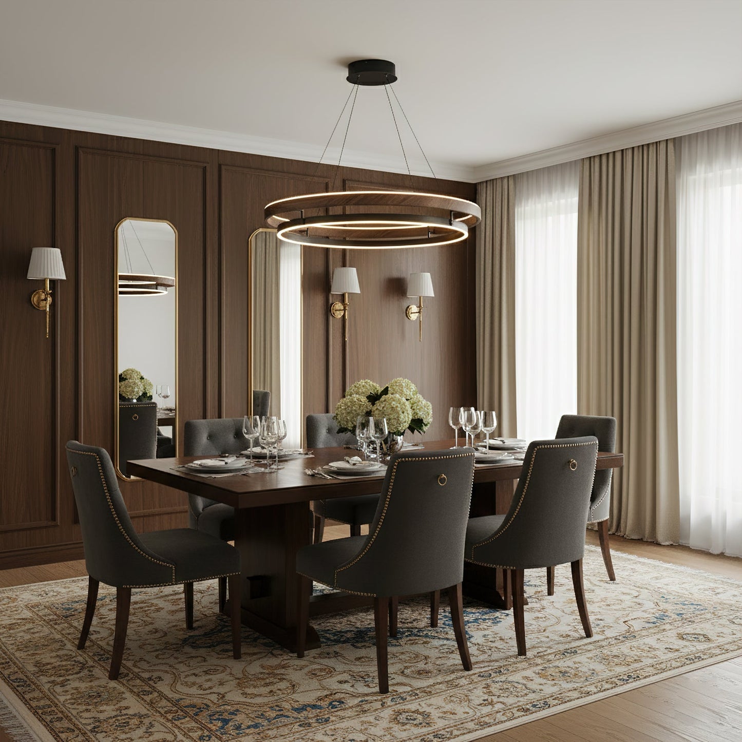 Moderne LED Hanglamp met Ringen – Design Verlichting met Warm Licht