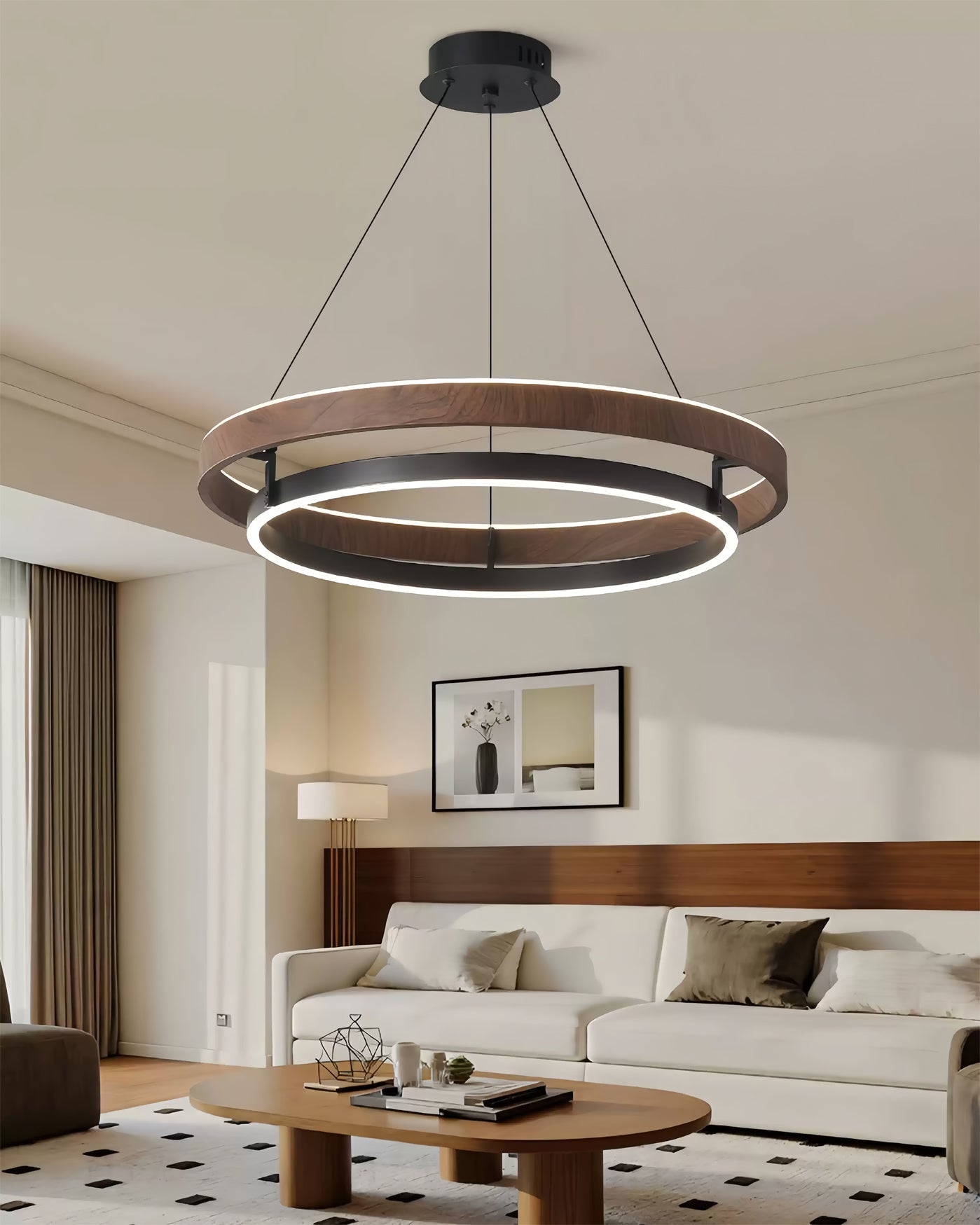 Moderne LED Hanglamp met Ringen – Design Verlichting met Warm Licht