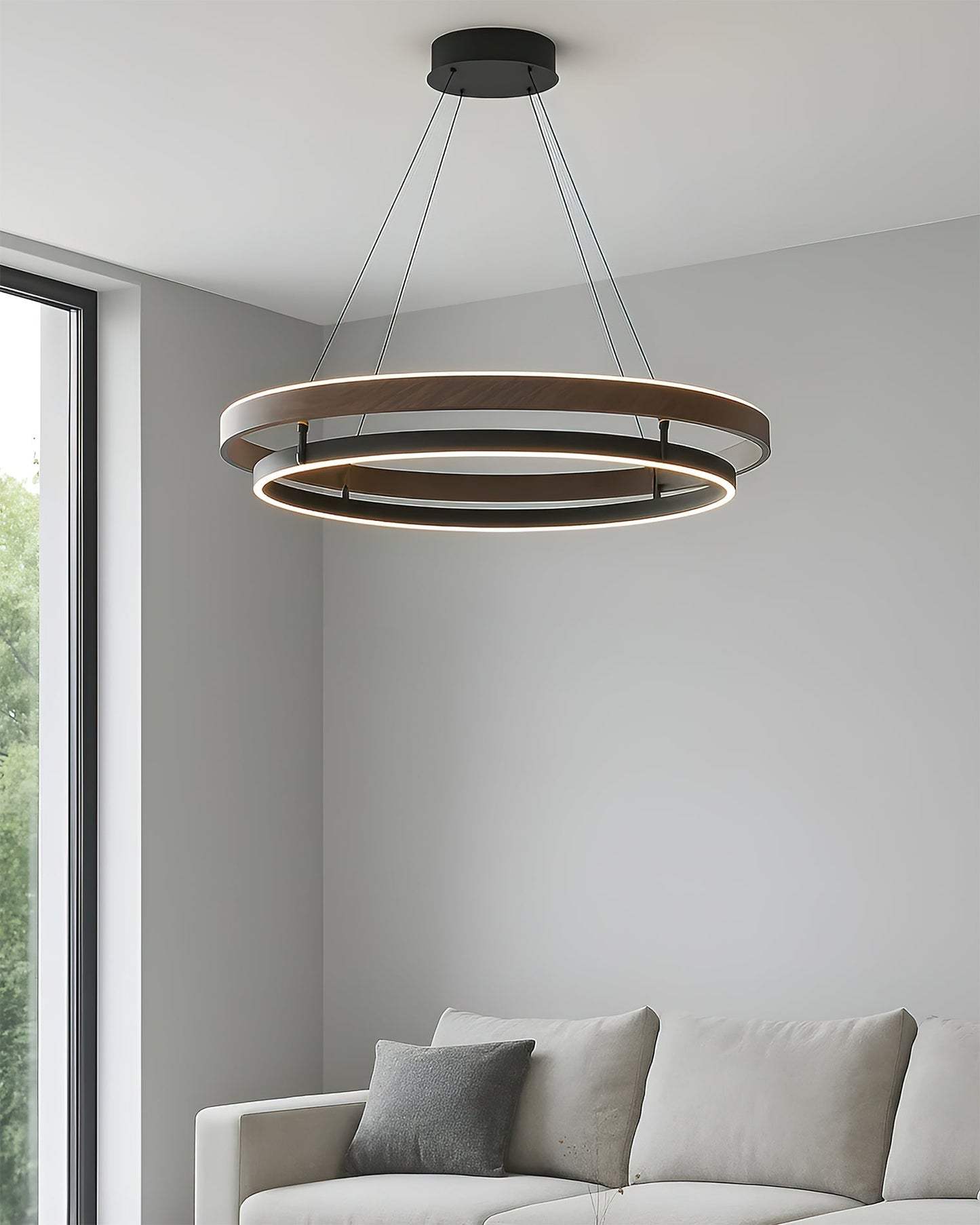 Moderne LED Hanglamp met Ringen – Design Verlichting met Warm Licht