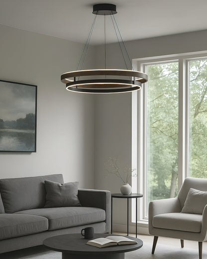 Moderne LED Hanglamp met Ringen – Design Verlichting met Warm Licht