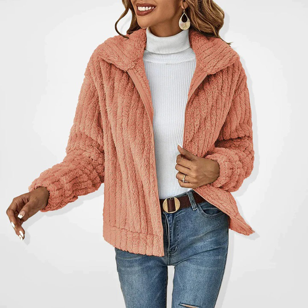 Lange Pile Gilet Dames Elegante Warm - StudioMarella