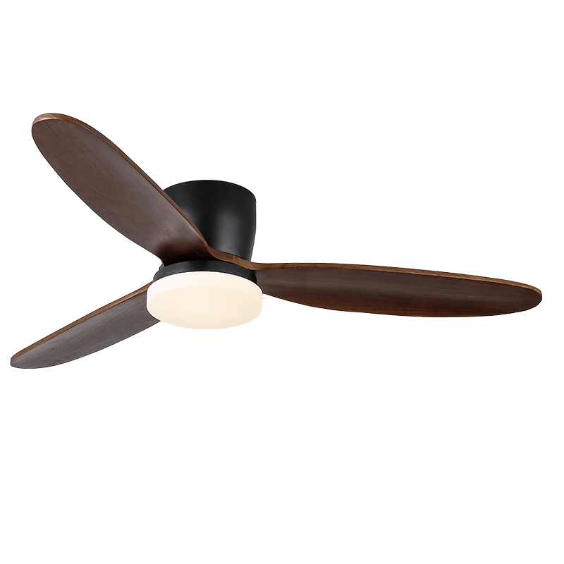 Plafondventilator met Verlichting Athyrs – 35W LED Ingebouwd – 6 Snelheden – Afstandsbediening – Stille Motor – Klassiek Design – Donker Hout – Voor Woonkamer Slaapkamer