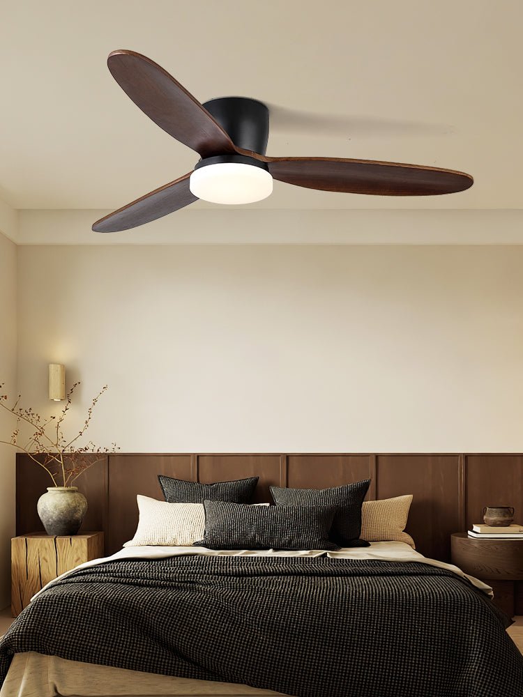 Plafondventilator met Verlichting Athyrs – 35W LED Ingebouwd – 6 Snelheden – Afstandsbediening – Stille Motor – Klassiek Design – Donker Hout – Voor Woonkamer Slaapkamer