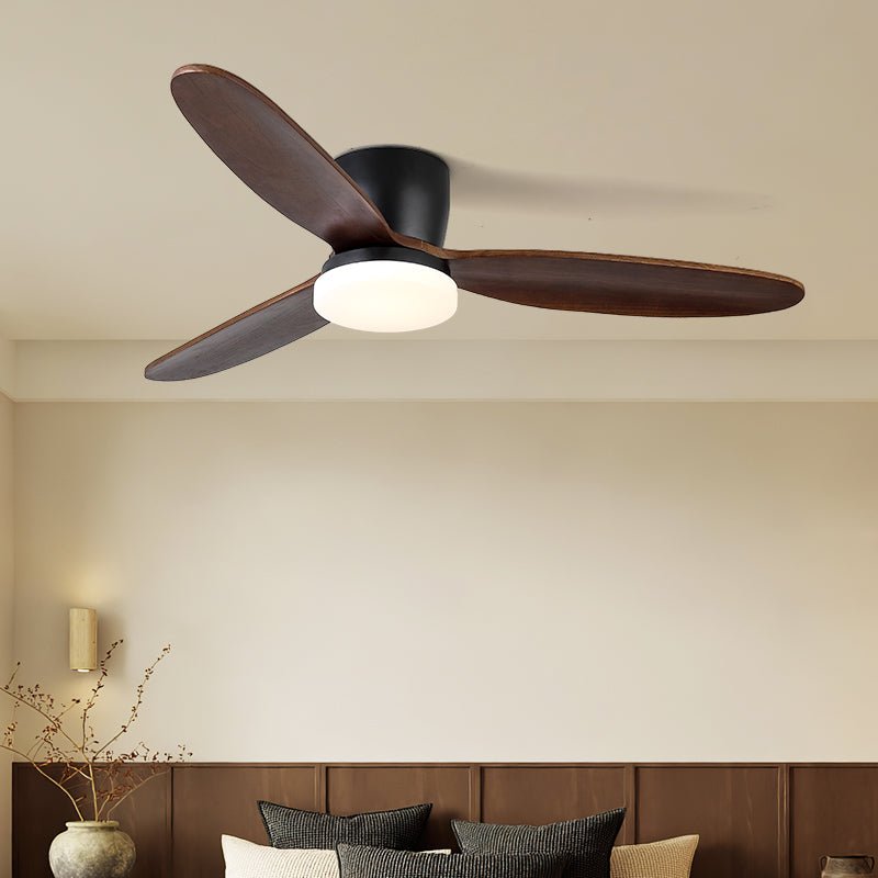Plafondventilator met Verlichting Athyrs – 35W LED Ingebouwd – 6 Snelheden – Afstandsbediening – Stille Motor – Klassiek Design – Donker Hout – Voor Woonkamer Slaapkamer