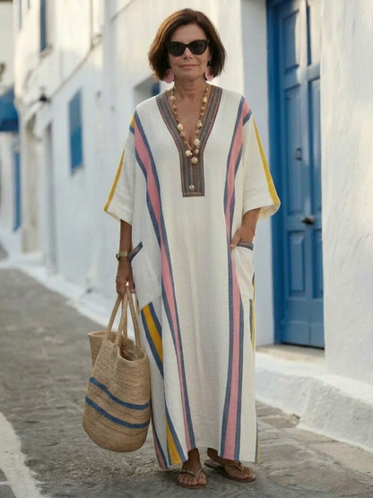 Noëmi Dames Lange Zomerjurk | Ademend Katoen, Relaxed Fit 5