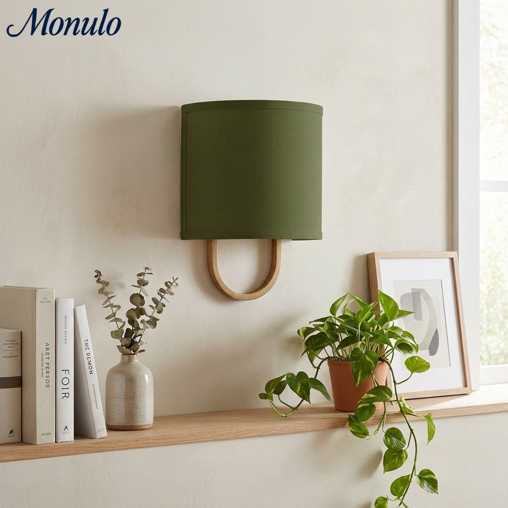 Wandlamp Stoffen Kap – Moderne Slaapkamer Wandverlichting voor Sfeervolle Ambiance