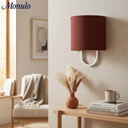 Wandlamp Stoffen Kap – Moderne Slaapkamer Wandverlichting voor Sfeervolle Ambiance
