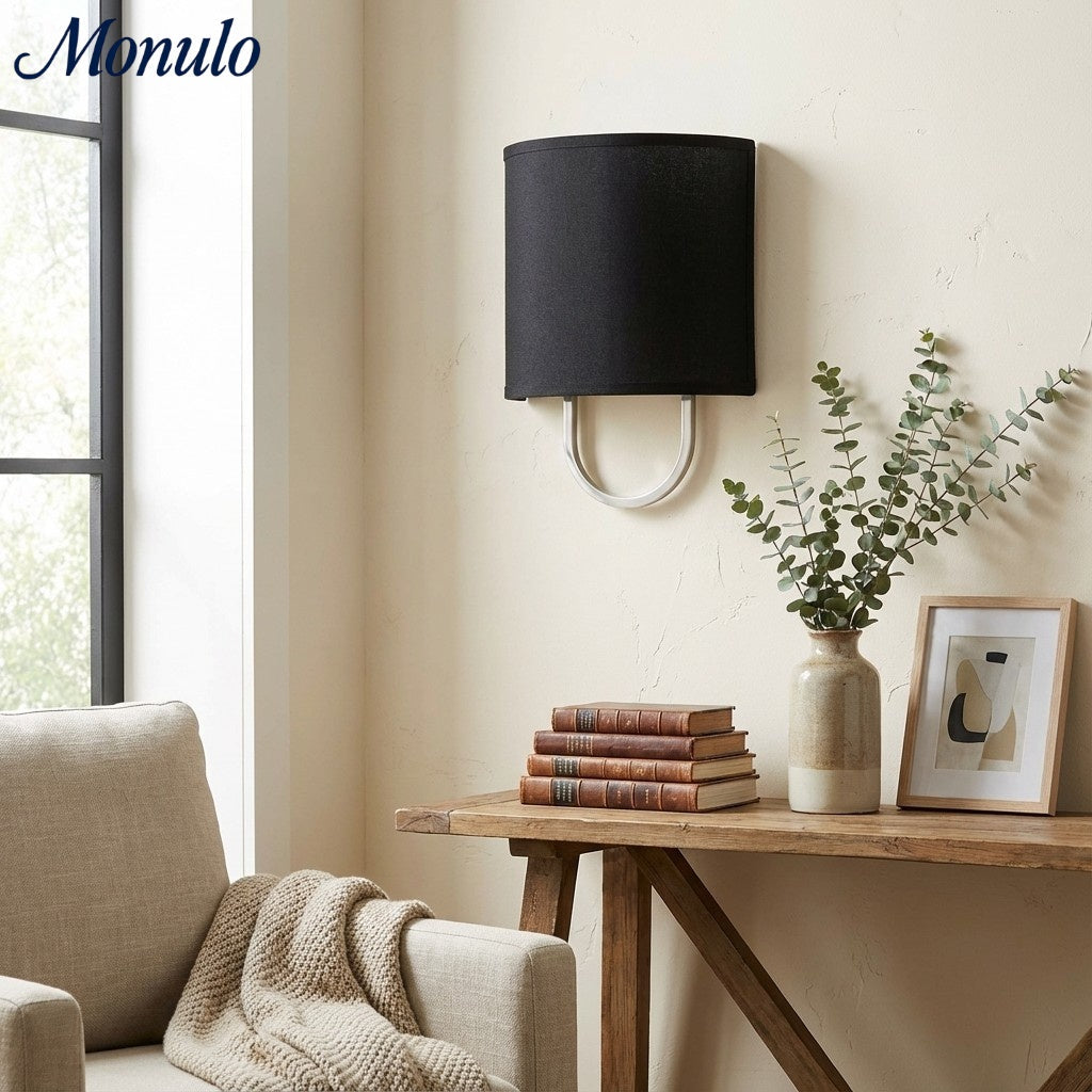 Wandlamp Stoffen Kap – Moderne Slaapkamer Wandverlichting voor Sfeervolle Ambiance