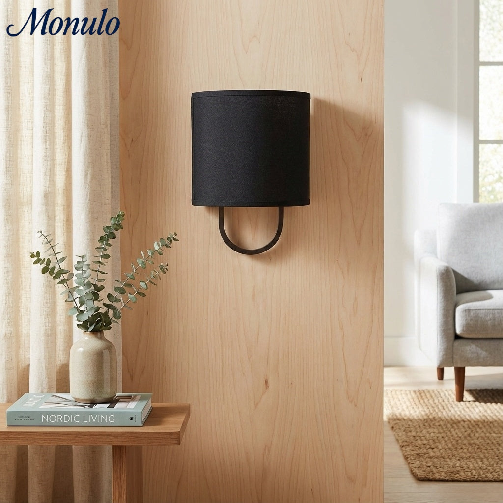 Wandlamp Stoffen Kap – Moderne Slaapkamer Wandverlichting voor Sfeervolle Ambiance