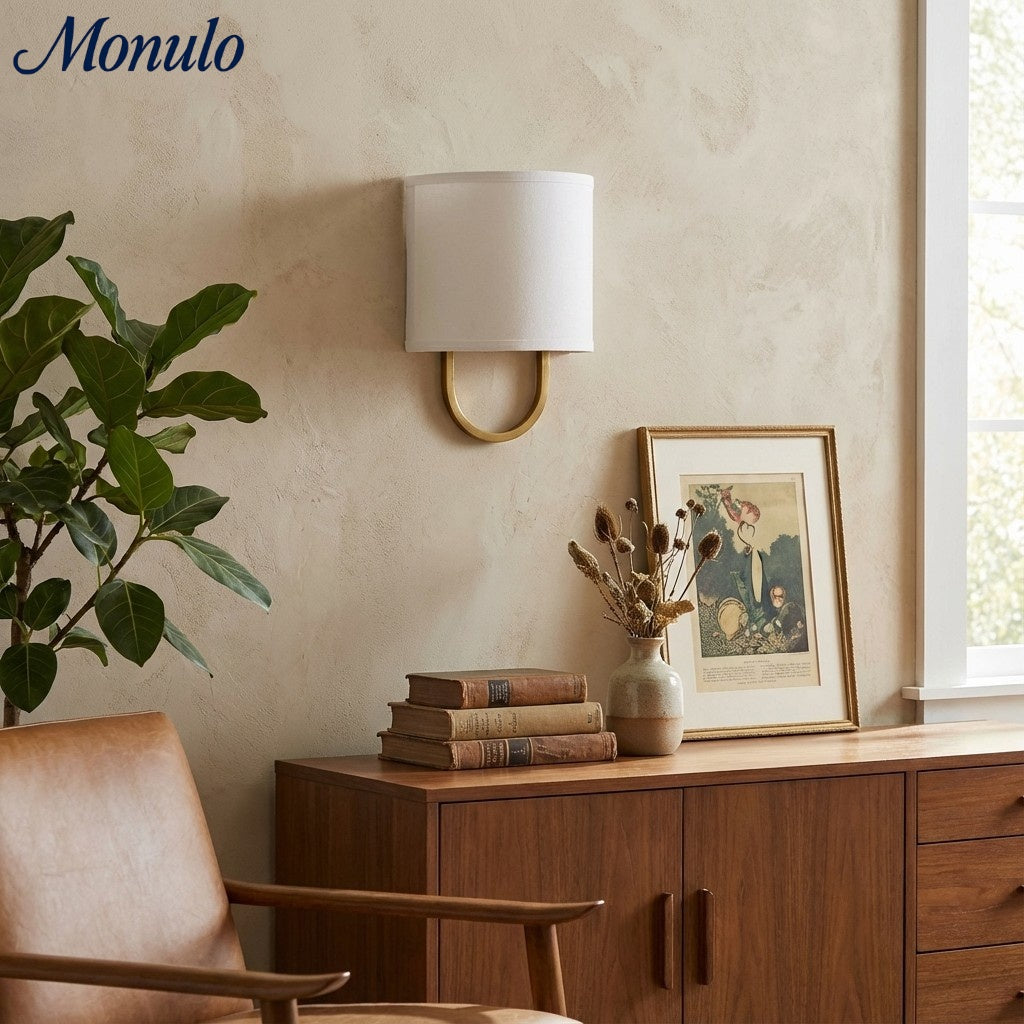 Wandlamp Stoffen Kap – Moderne Slaapkamer Wandverlichting voor Sfeervolle Ambiance